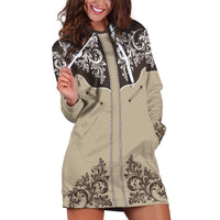 Vintage Western Cowboy Hoodie Dress Brown Version - Wonder Print Shop