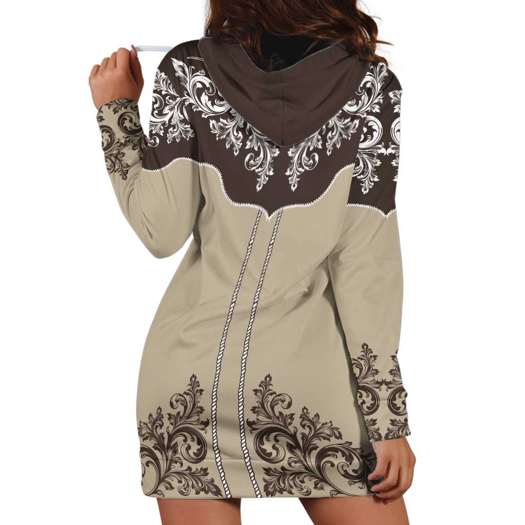 Vintage Western Cowboy Hoodie Dress Brown Version - Wonder Print Shop