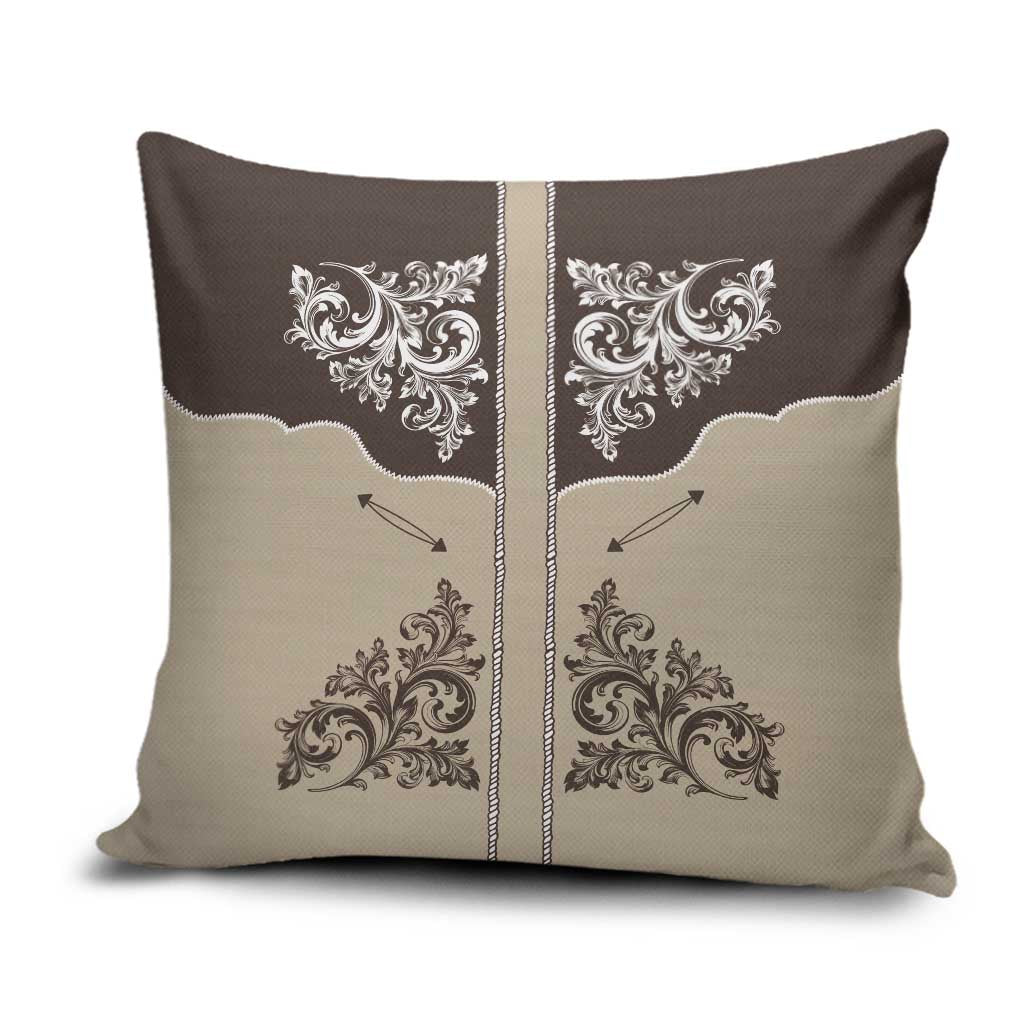 Vintage Western Cowboy Pillow Cover Brown Version - Wonder Print Shop