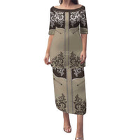 Vintage Western Cowboy Puletasi Brown Version - Wonder Print Shop