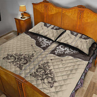 Vintage Western Cowboy Quilt Bed Set Brown Version - Wonder Print Shop