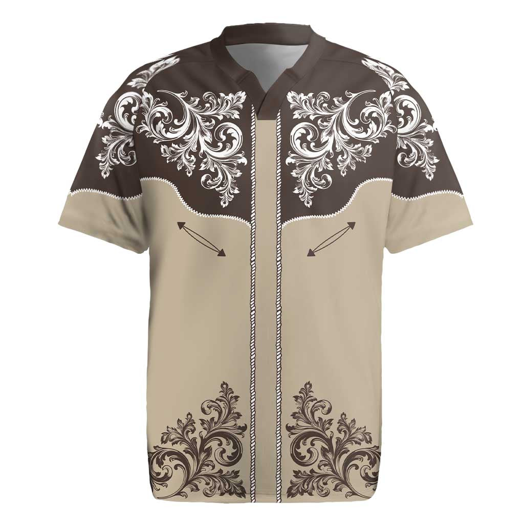 Vintage Western Cowboy Rugby Jersey Brown Version - Wonder Print Shop