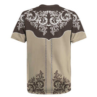 Vintage Western Cowboy Rugby Jersey Brown Version - Wonder Print Shop
