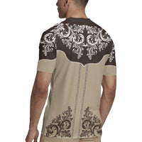 Vintage Western Cowboy Rugby Jersey Brown Version - Wonder Print Shop