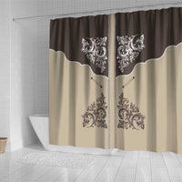 Vintage Western Cowboy Shower Curtain Brown Version - Wonder Print Shop