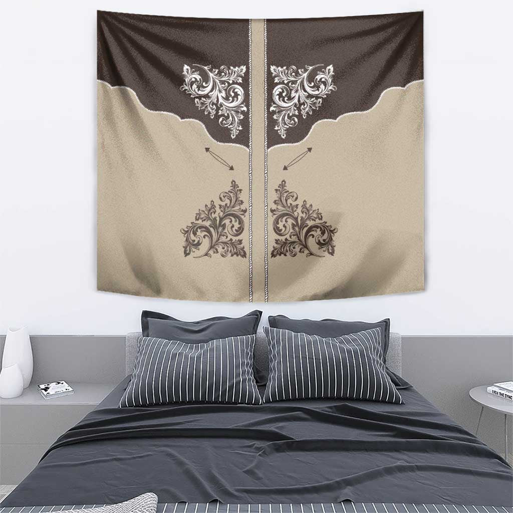 Vintage Western Cowboy Tapestry Brown Version - Wonder Print Shop