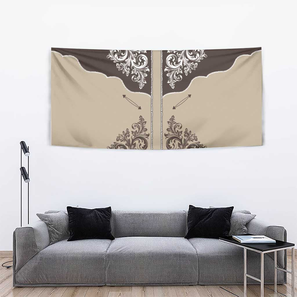 Vintage Western Cowboy Tapestry Brown Version - Wonder Print Shop