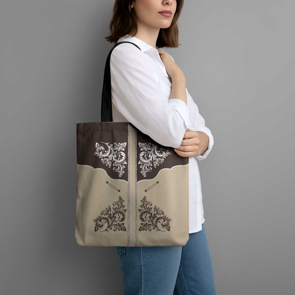 Vintage Western Cowboy Tote Bag Brown Version - Wonder Print Shop