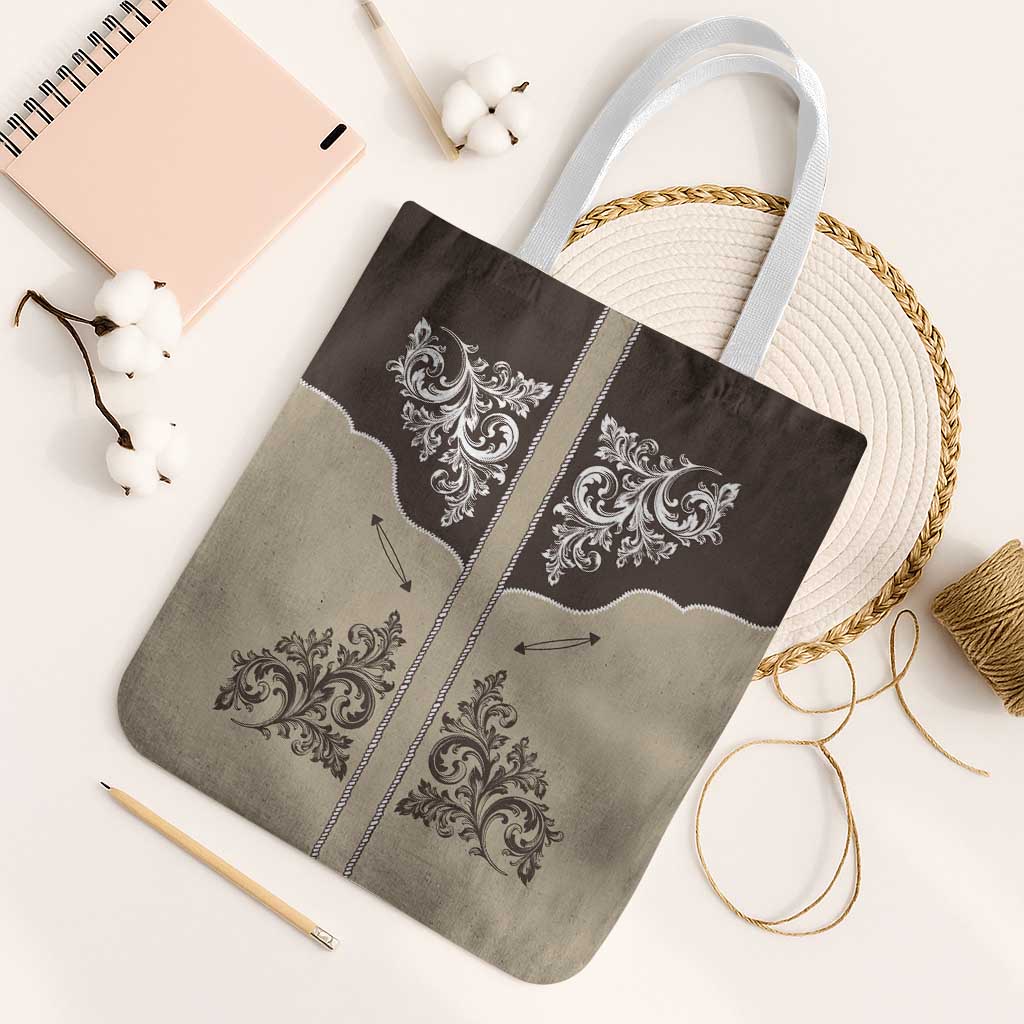 Vintage Western Cowboy Tote Bag Brown Version - Wonder Print Shop