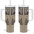 Vintage Western Cowboy Tumbler With Handle Brown Version - Wonder Print Shop