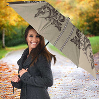 Vintage Western Cowboy Umbrella Brown Version - Wonder Print Shop