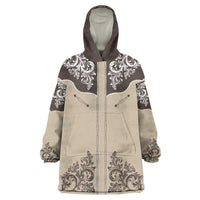 Vintage Western Cowboy Wearable Blanket Hoodie Brown Version - Wonder Print Shop