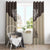 Vintage Western Cowboy Window Curtain Brown Version - Wonder Print Shop