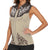 Vintage Western Cowboy Women Sleeveless Polo Shirt Brown Version - Wonder Print Shop
