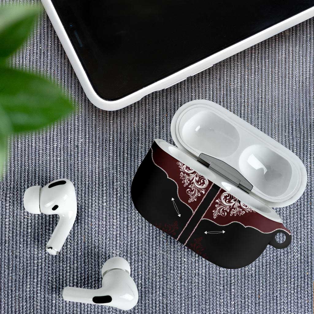Vintage Western Cowboy AirPods Case Black Version - Wonder Print Shop