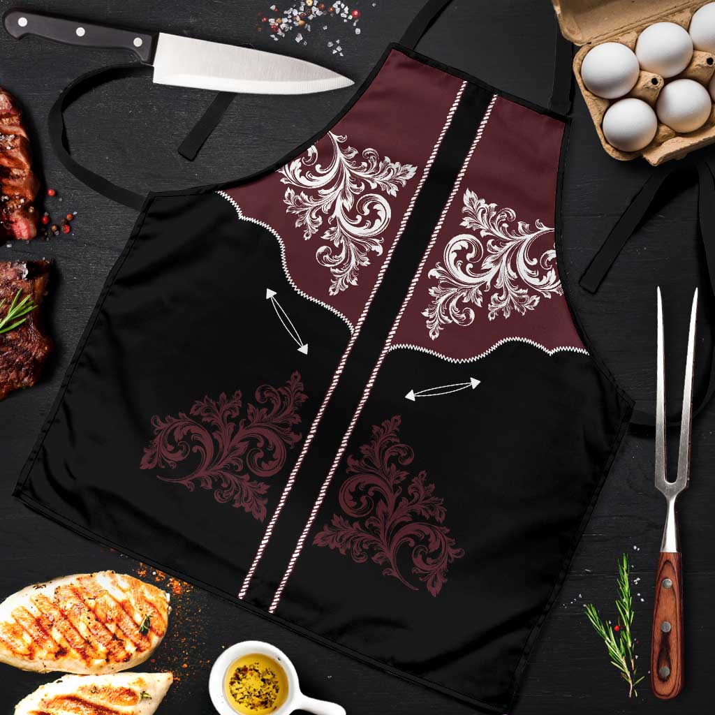 Vintage Western Cowboy Apron Black Version - Wonder Print Shop