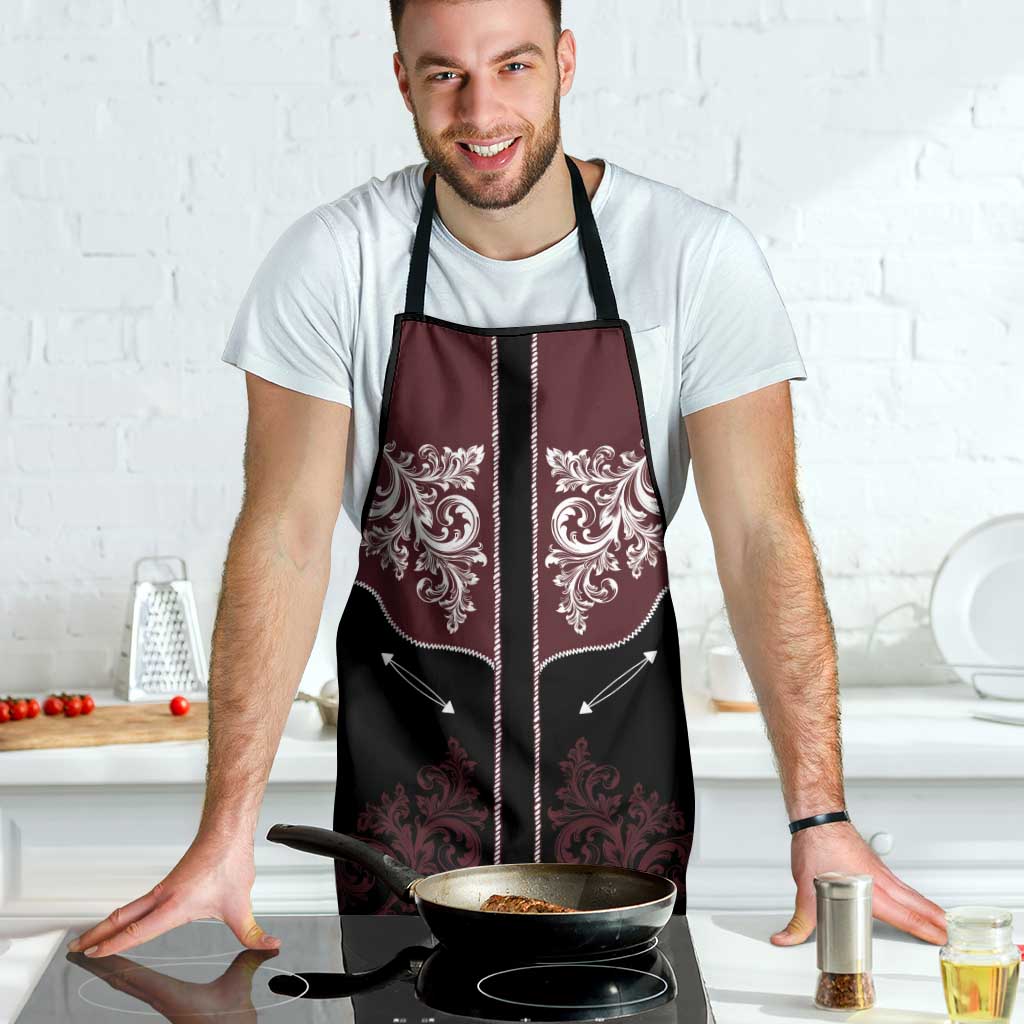 Vintage Western Cowboy Apron Black Version - Wonder Print Shop