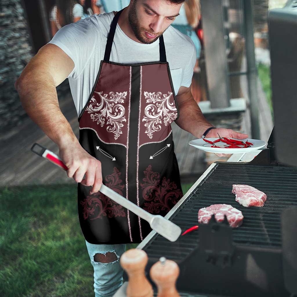 Vintage Western Cowboy Apron Black Version - Wonder Print Shop