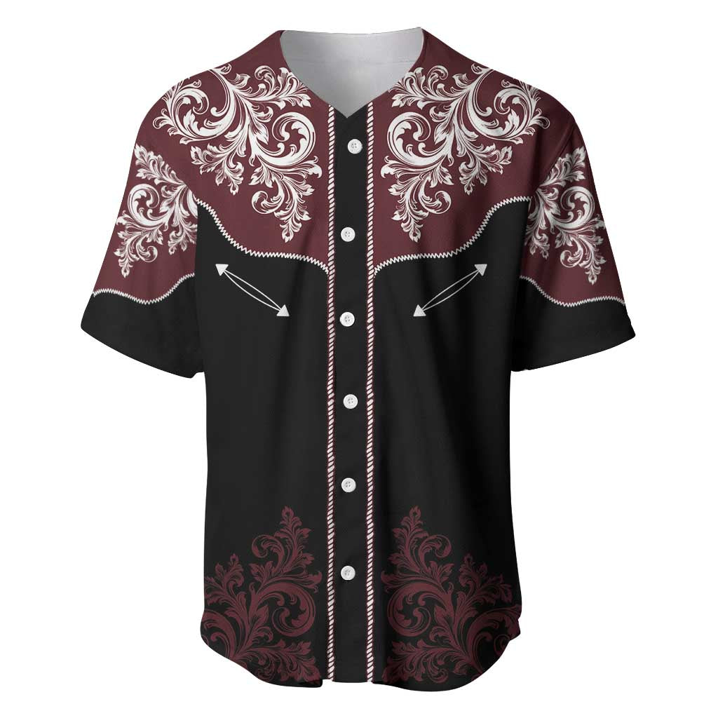 Vintage Western Cowboy Baseball Jersey Black Version - Wonder Print Shop