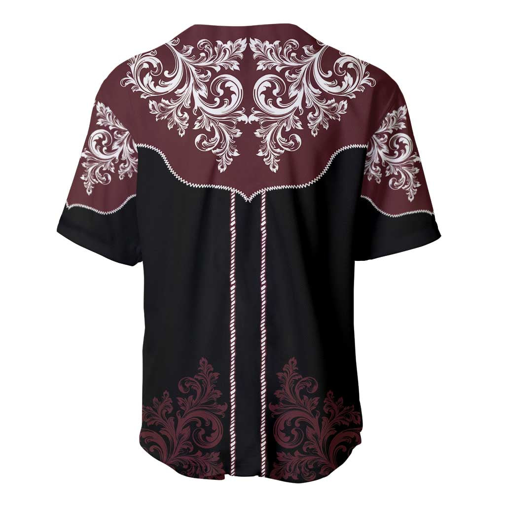 Vintage Western Cowboy Baseball Jersey Black Version - Wonder Print Shop