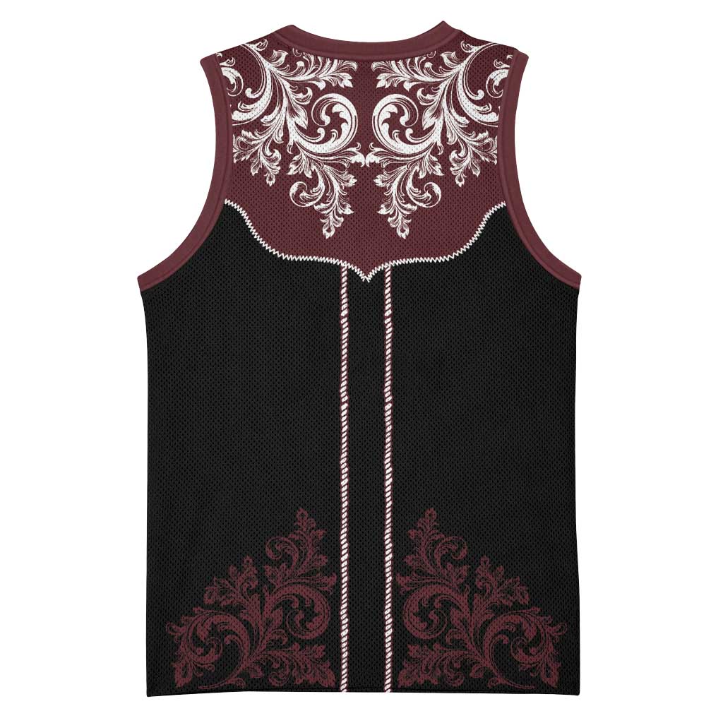 Vintage Western Cowboy Basketball Jersey Black Version - Wonder Print Shop