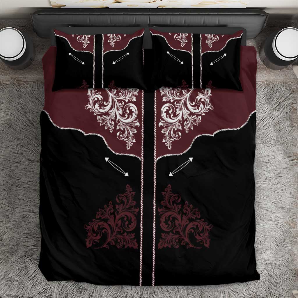 Vintage Western Cowboy Bedding Set Black Version - Wonder Print Shop