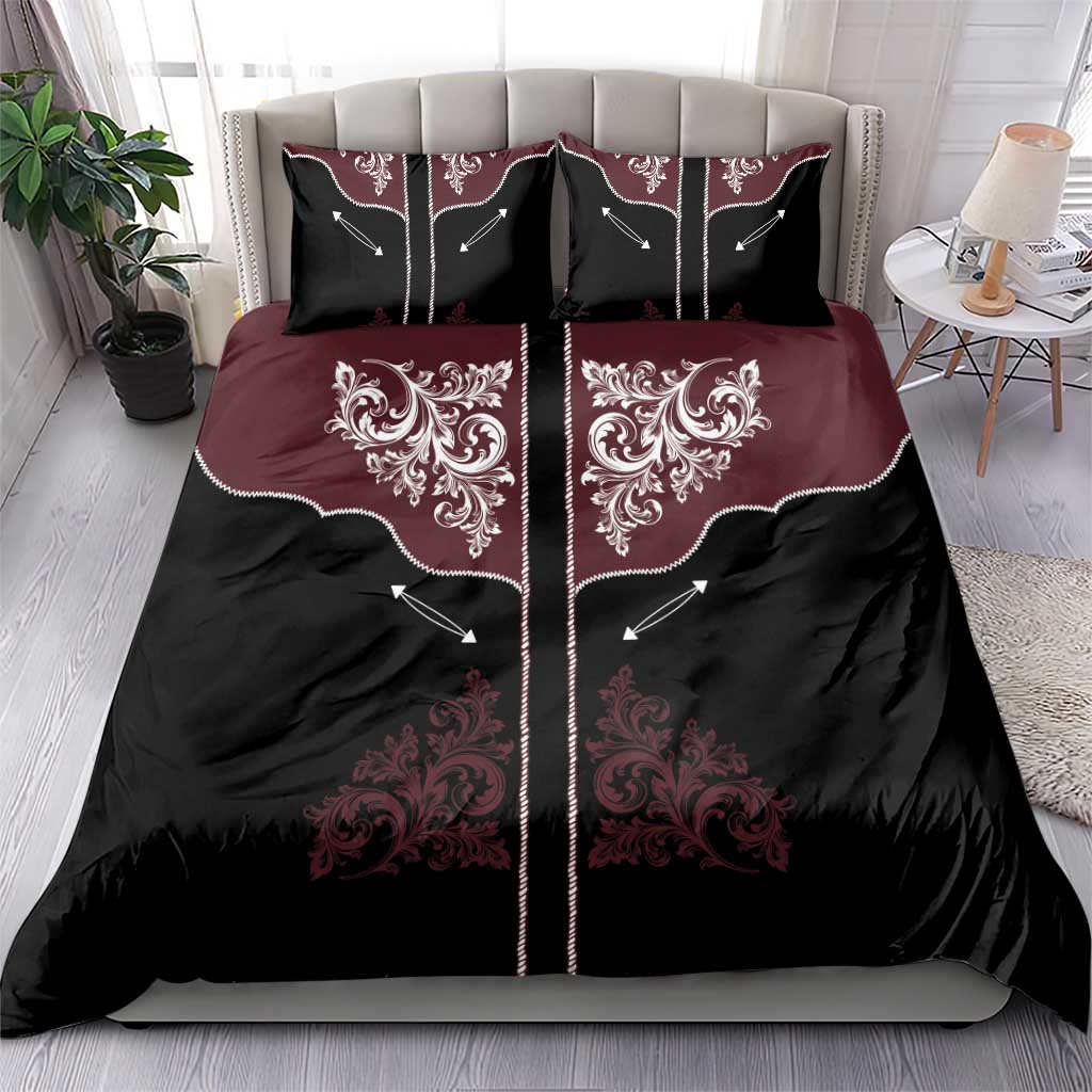 Vintage Western Cowboy Bedding Set Black Version - Wonder Print Shop