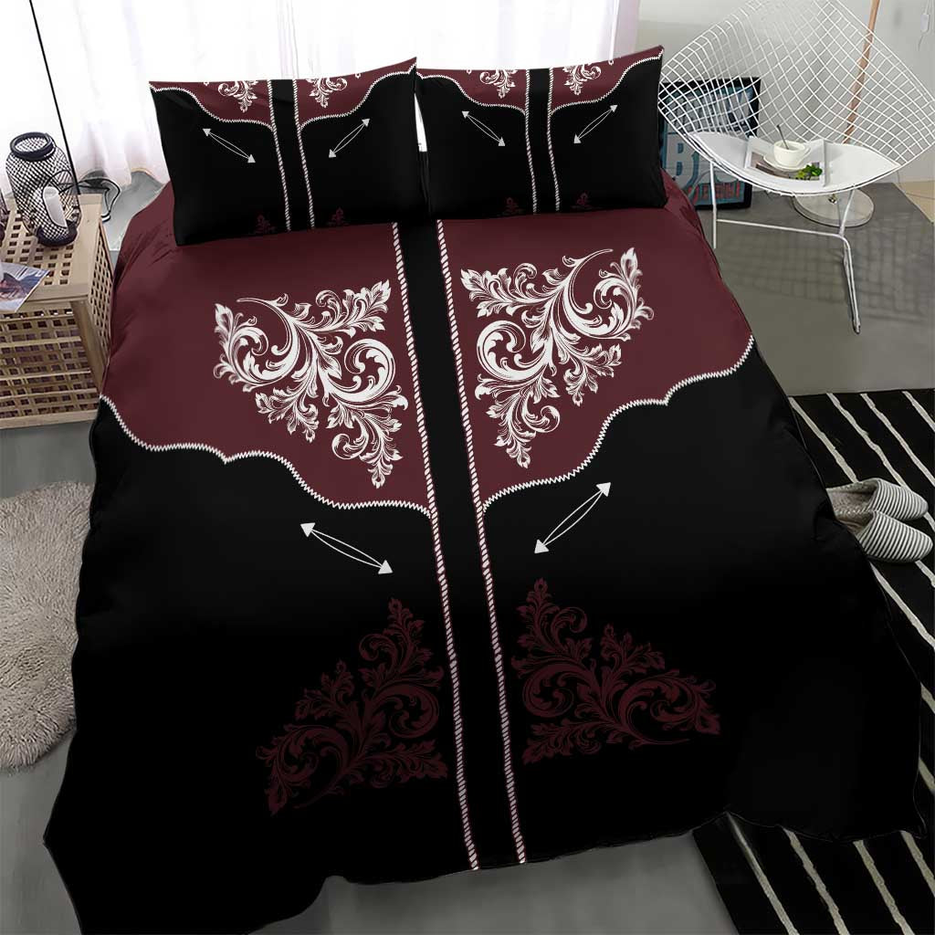 Vintage Western Cowboy Bedding Set Black Version - Wonder Print Shop