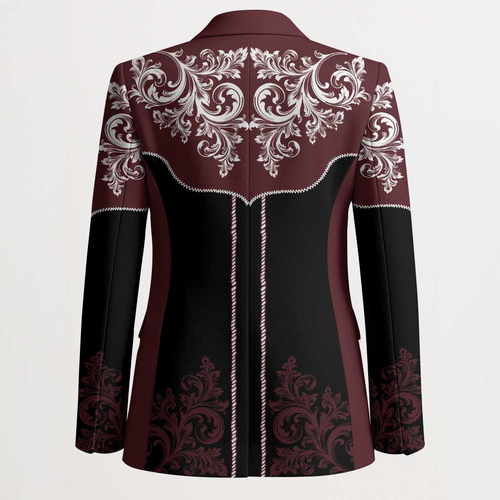 Vintage Western Cowboy Blazer Black Version - Wonder Print Shop