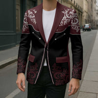 Vintage Western Cowboy Blazer Black Version - Wonder Print Shop