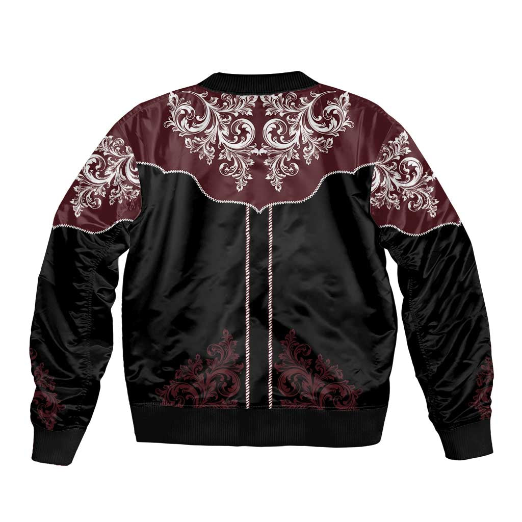 Vintage Western Cowboy Bomber Jacket Black Version - Wonder Print Shop