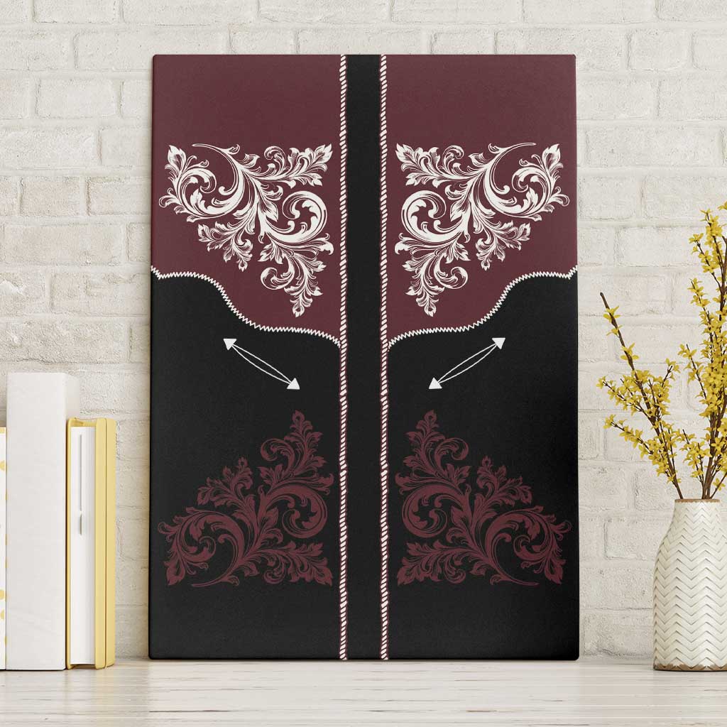 Vintage Western Cowboy Canvas Wall Art Black Version - Wonder Print Shop