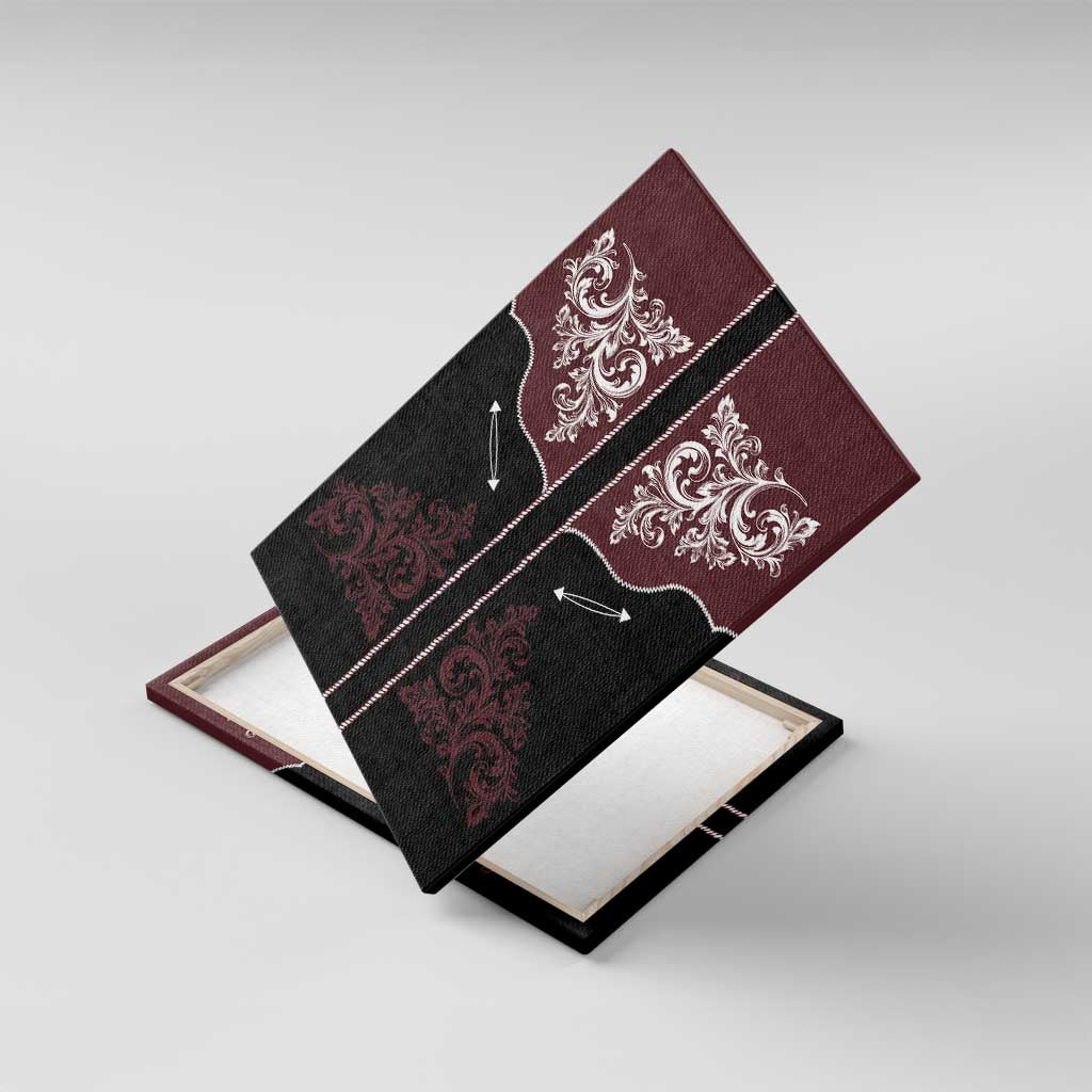 Vintage Western Cowboy Canvas Wall Art Black Version - Wonder Print Shop