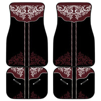 Vintage Western Cowboy Car Mats Black Version - Wonder Print Shop