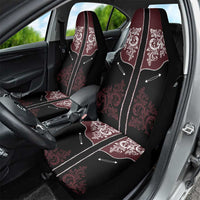 Vintage Western Cowboy Car Seat Cover Black Version - Wonder Print Shop