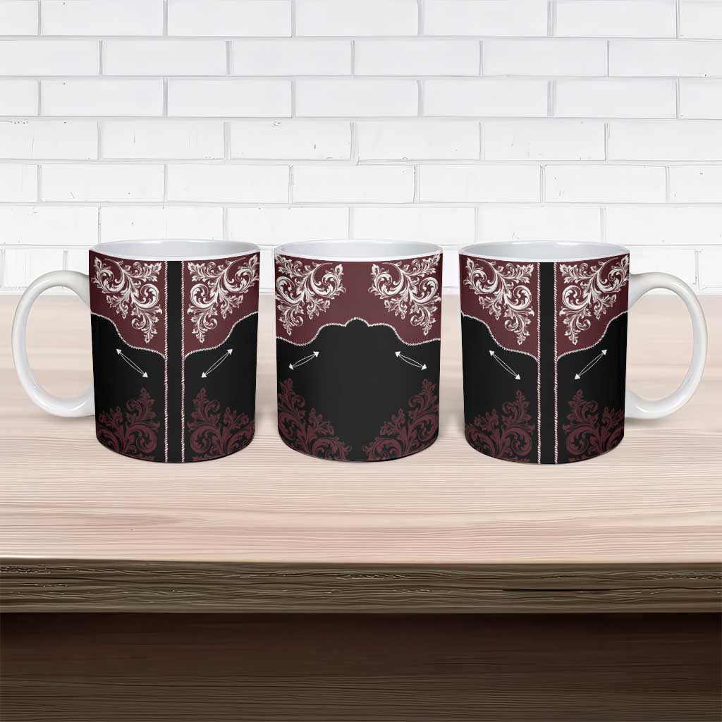 Vintage Western Cowboy Ceramic Mug Black Version - Wonder Print Shop