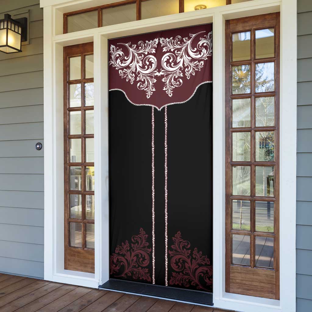 Vintage Western Cowboy Door Cover Black Version - Wonder Print Shop