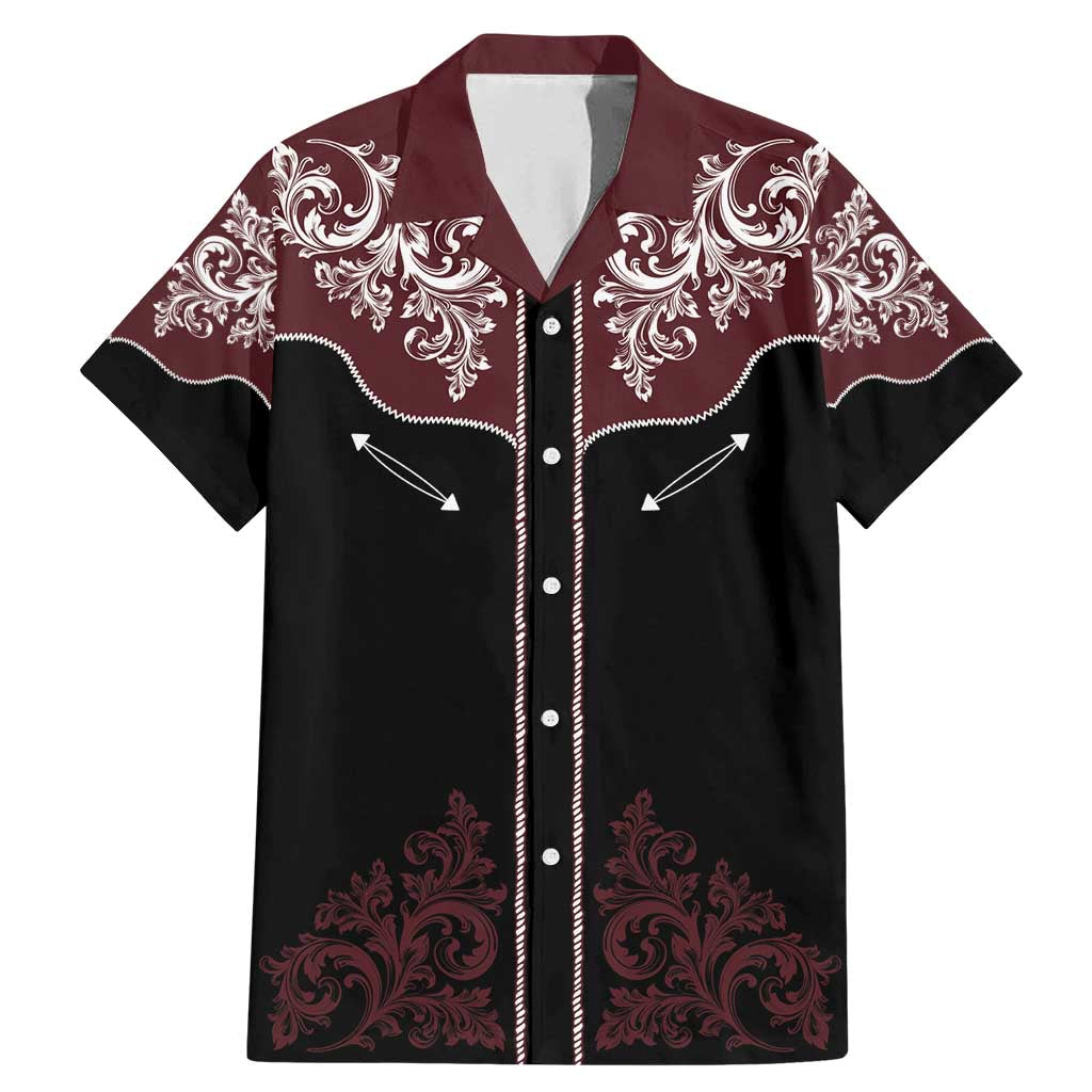 Vintage Western Cowboy Family Matching Mermaid Dress and Hawaiian Shirt Black Version - Wonder Print Shop