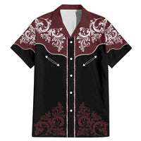 Vintage Western Cowboy Family Matching Mermaid Dress and Hawaiian Shirt Black Version - Wonder Print Shop