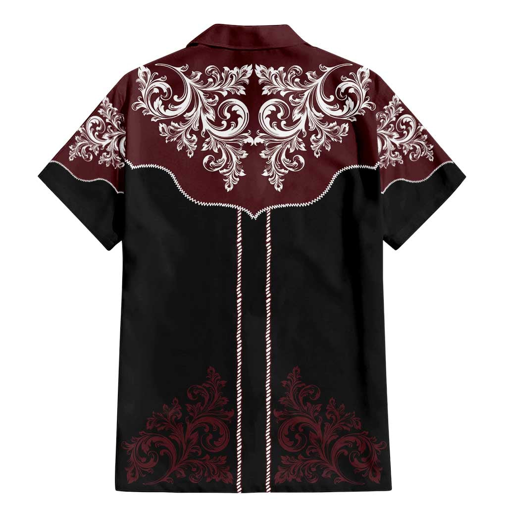 Vintage Western Cowboy Family Matching Mermaid Dress and Hawaiian Shirt Black Version - Wonder Print Shop