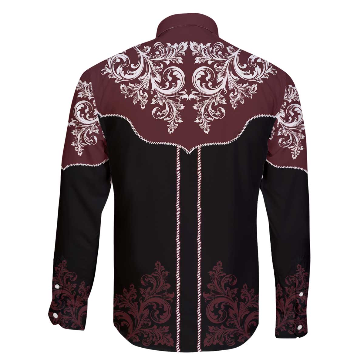 Vintage Western Cowboy Family Matching Off The Shoulder Long Sleeve Dress and Hawaiian Shirt Black Version - Wonder Print Shop