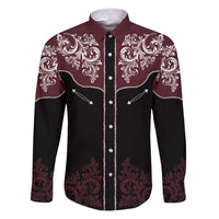 Vintage Western Cowboy Family Matching Puletasi and Hawaiian Shirt Black Version - Wonder Print Shop