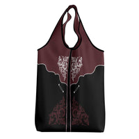 Vintage Western Cowboy Grocery Bag Black Version - Wonder Print Shop