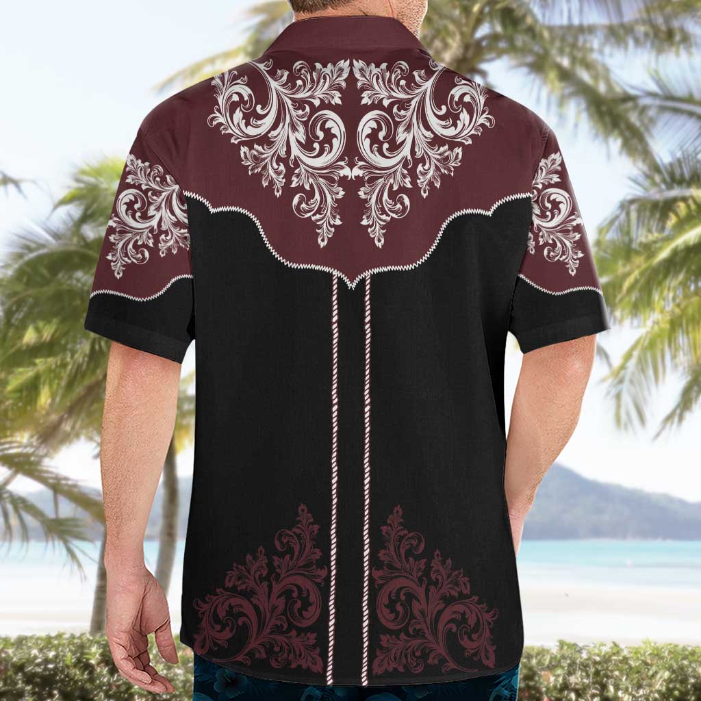 Vintage Western Cowboy Hawaiian Shirt Black Version - Wonder Print Shop