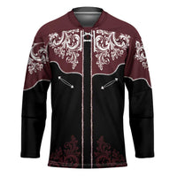 Vintage Western Cowboy Hockey Jersey Black Version - Wonder Print Shop