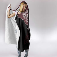 Vintage Western Cowboy Hooded Blanket Black Version - Wonder Print Shop