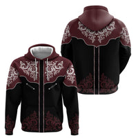 Vintage Western Cowboy Hoodie Black Version - Wonder Print Shop