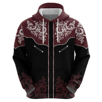 Vintage Western Cowboy Hoodie Black Version - Wonder Print Shop