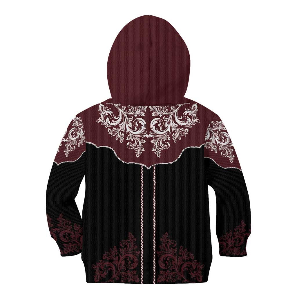 Vintage Western Cowboy Kid Hoodie Black Version - Wonder Print Shop