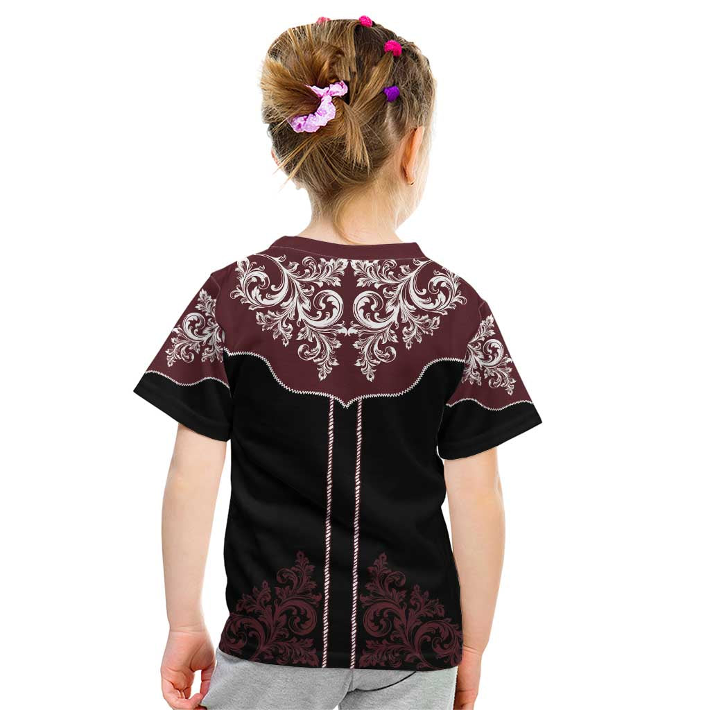 Vintage Western Cowboy Kid T Shirt Black Version - Wonder Print Shop